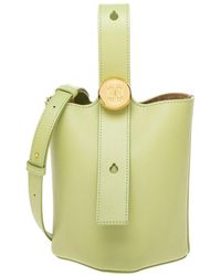 Loewe - Pebble Mini Leather Bucket Bag - Lyst