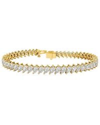 Lab Grown Diamonds - 14K 9.36 Ct. Tw. Lab-Grown Diamond Tennis Bracelet - Lyst