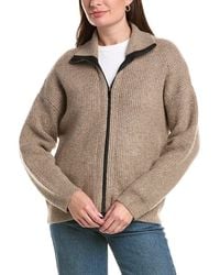 Michael Stars - Cali Ribbed Zip Up - Lyst