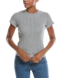 PERFECTWHITETEE - Katy Pointelle Baby T-shirt - Lyst