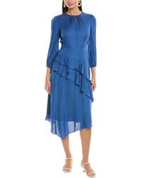 Shoshanna - Tara Midi Dress - Lyst