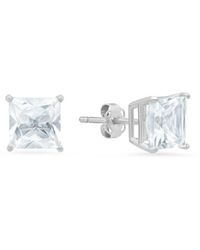 MaxColor - 14k 3.70 Ct. Tw. White Topaz Studs - Lyst