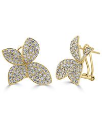 Sabrina Designs - 14k 2.39 Ct. Tw. Diamond Flower Earrings - Lyst