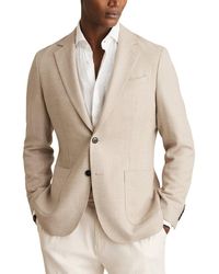 Reiss - Stack Notch Texture Wool-Blend Formal Jacket - Lyst