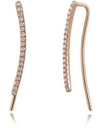 Sabrina Designs - 14k Rose Gold 0.13 Ct. Tw. Diamond Climber Earrings - Lyst