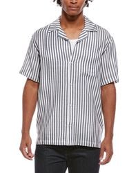 Joe's Jeans - Stripe Camp Collar Shirt - Lyst