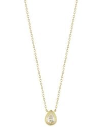Glaze Jewelry - 14K Plated Cz Necklace - Lyst