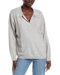SCOTT & SCOTT LONDON - Cashmere Polo Sweater - Lyst