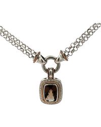 Gemstones - 14K & 5.71 Ct. Tw. Diamond & Smoky Quartz Necklace - Lyst