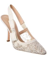 Dior - J'A Lace & Grosgrain Slingback Pump - Lyst