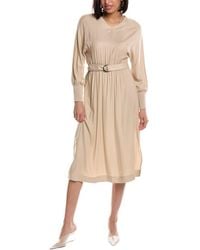 Peserico - Wool-blend Midi Dress - Lyst