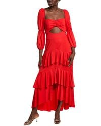 Pascale La Mode - Cutout Tiered Midi Dress - Lyst