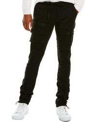american stitch black cargo moto twill bungee jogger pants