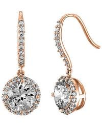 Rachel Glauber - 14k Rose Gold Vermeil Cz Earrings - Lyst