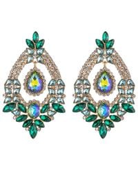 Eye Candy LA - Glass Crystal Royal Drop Earrings - Lyst