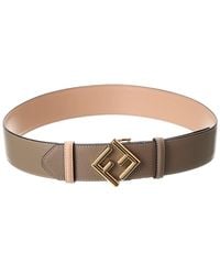 Fendi - Ff Diamonds Reversible Leather Belt - Lyst