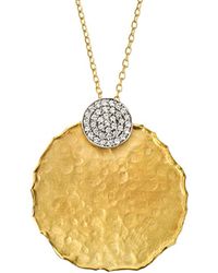 Reiss - 14k 0.15 Ct. Tw. Diamond Necklace - Lyst