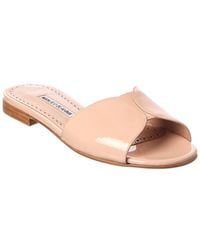 Manolo Blahnik - Houramu Patent Sandal - Lyst