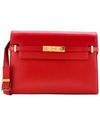 Saint Laurent - Leather Manhattan Shoulder Bag Medium (Authentic Pre-Loved) - Lyst