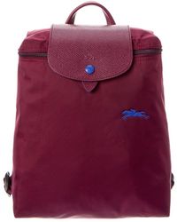Longchamp Le Pliage Club Nylon Backpack - Purple