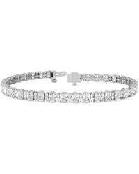 Lab Grown Diamonds - 14K 5.72 Ct. Tw. Lab-Grown Diamond Tennis Bracelet - Lyst