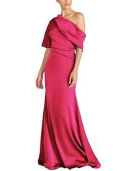 THEIA - Remi One Shoulder Draped Gown - Lyst