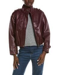Marion - Elasticized Hem Zippered Bomber Jacket - Lyst
