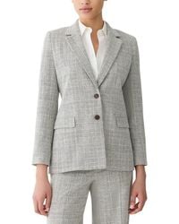 Lafayette 148 New York - Double Button Fitted Wool-Blend Blazer - Lyst