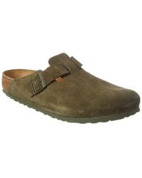 Birkenstock - Boston Bs Suede Clog - Lyst