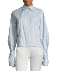 fila holly cropped ecru fleece shirt