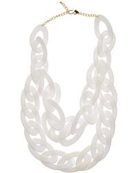Kenneth Jay Lane - 22k Plated Necklace - Lyst