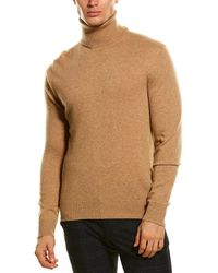 Qi Cashmere Turtleneck Sweater - Brown