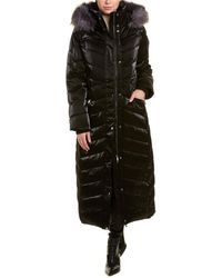 Badgley Mischka Maxi Puffer Coat - Black