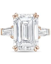 Diana M. Jewels - Diana M. 18K Rose 13.00 Ct. Tw. Lab-Grown Diamond Ring - Lyst