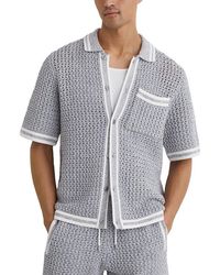 Reiss - Meadows Button Through Sweater - Lyst