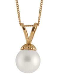 Splendid - Plated 8-8.5mm Pearl Necklace - Lyst