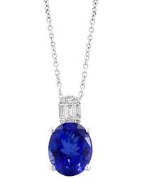 Effy Fine Jewelry - 14K 3.93 Ct. Tw. Diamond & Tanzanite Necklace - Lyst