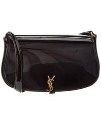 Saint Laurent - Demi Lune Patent Shoulder Bag - Lyst