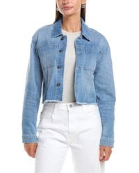 Hudson Jeans - Cropped Denim Jacket - Lyst