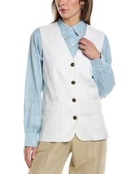 Rag & Bone - Charlotte Linen-Blend Vest - Lyst