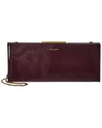 Saint Laurent - Midnight Small Patent Pochette Clutch - Lyst