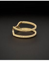 Italian Gold - 14k Double Row Ring - Lyst