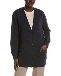 Lafayette 148 New York - Basket Stitch Button Front 100% Cashmere Cardigan - Lyst
