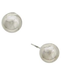 Italian Gold - 10K 8Mm Polished Ball Stud Earrings - Lyst