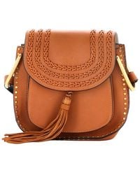 Chloé - Brown Leather Hudson Handbag Whipstitch Small (authentic Pre-loved) - Lyst
