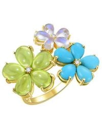 Nina Zhou Jewelry - 14K 6.56 Ct. Tw. Diamond & Gemstone Cocktail Ring - Lyst
