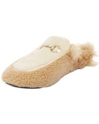 Gucci - Wool/Hair Princetown Horsebit Backless Loafer Mule (Authentic Pre-Loved) - Lyst