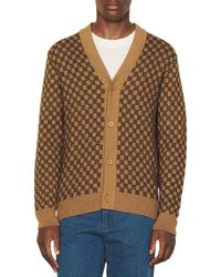 Sandro - Check Wool & Cashmere-blend Cardigan - Lyst