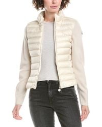 Moncler - Wool-Blend Zip-Up Cardigan - Lyst