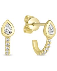 Ron Hami - 14k 0.21 Ct. Tw. Diamond Half-Huggie Earrings - Lyst